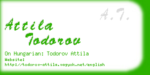 attila todorov business card